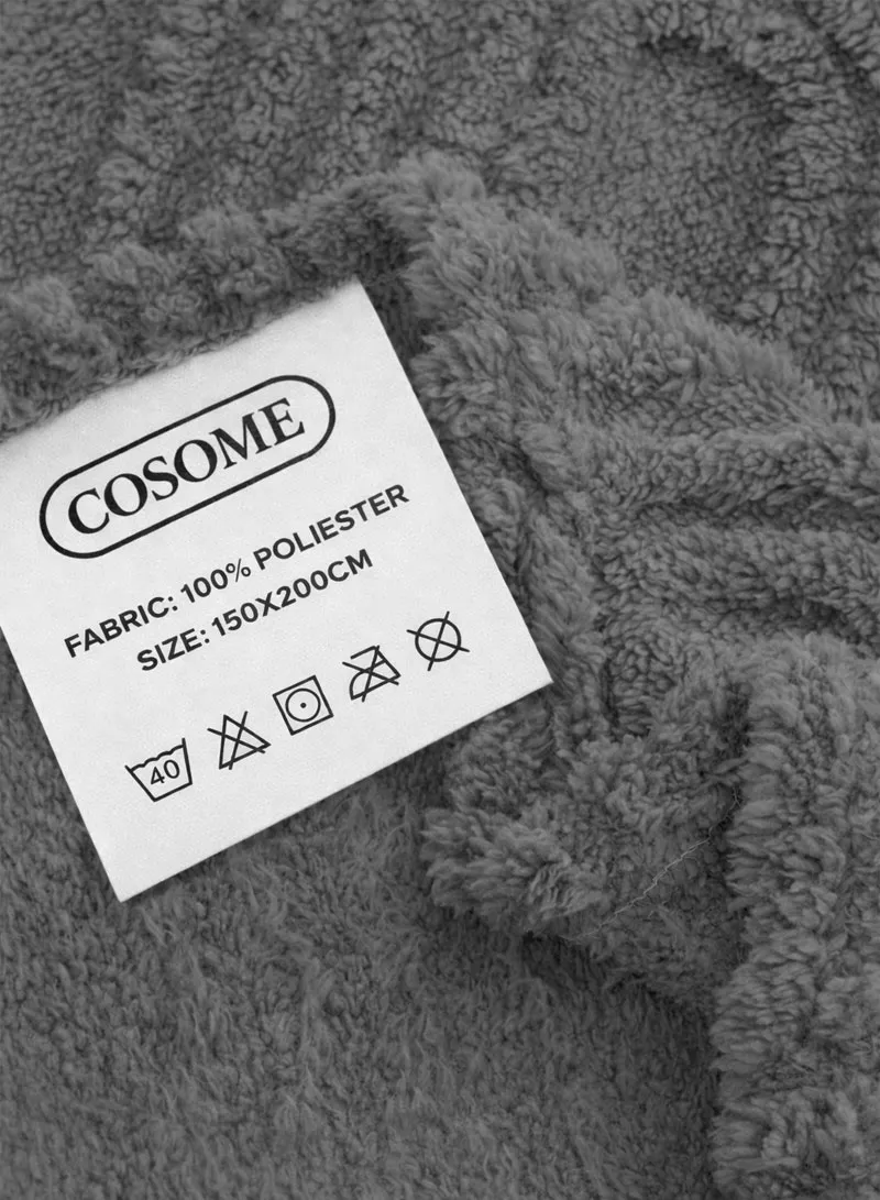 150x200cm Single-Layer Plush Blanket With Arch Pattern Design - Beige β photo 2