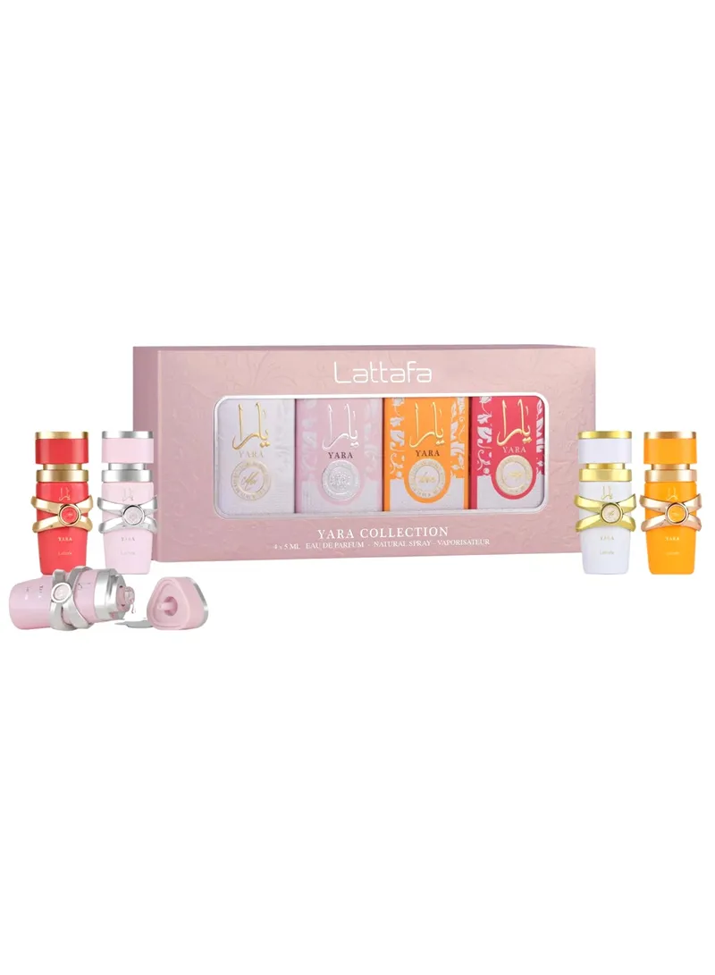 Yara Mini Collection, a Set of Four 5ml Eau de Parfum Travel Sprays for Women
