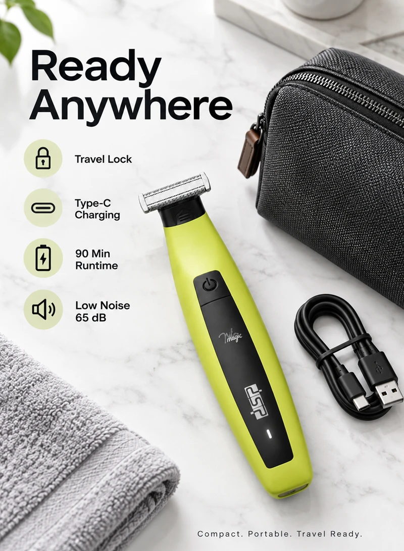 5V Waterproof Rechargeable Face & Body Shaver, Professional One Blade Shaving Technology with Q β photo 5