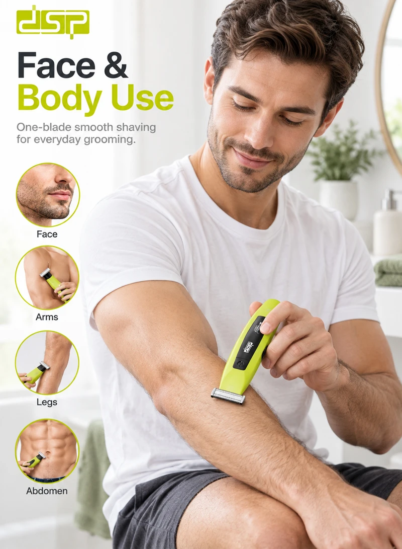 5V Waterproof Rechargeable Face & Body Shaver, Professional One Blade Shaving Technology with Q — photo 8