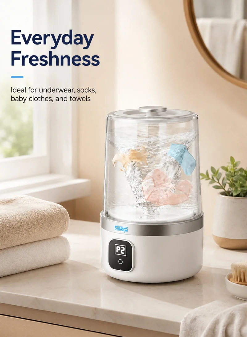 Rechargeable Mini Washer with LCD Display, 1L Tank Capacity & 2 Cleaning Modes β photo 8