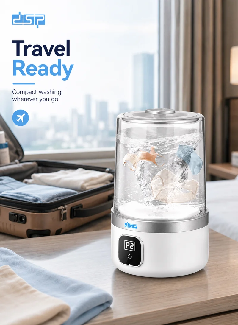 Rechargeable Mini Washer with LCD Display, 1L Tank Capacity & 2 Cleaning Modes — photo 9