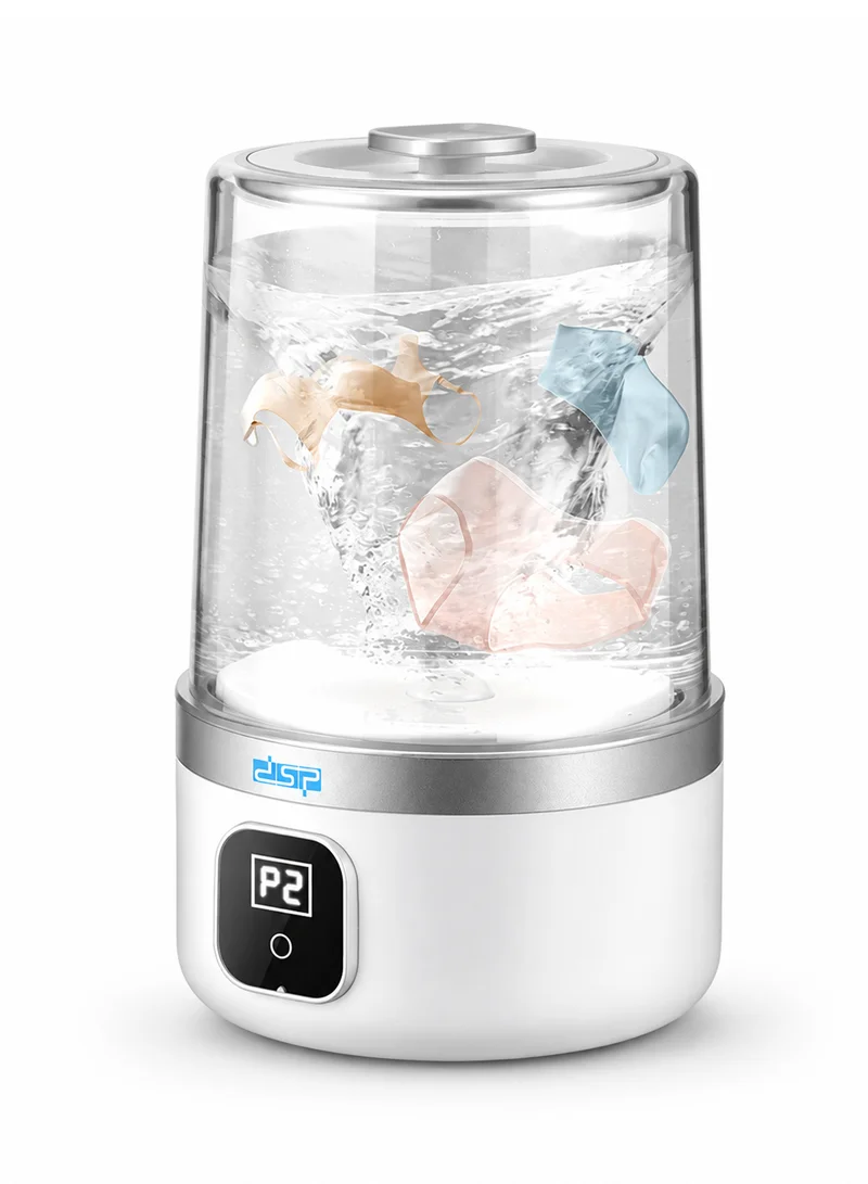 Rechargeable Mini Washer with LCD Display, 1L Tank Capacity & 2 Cleaning Modes