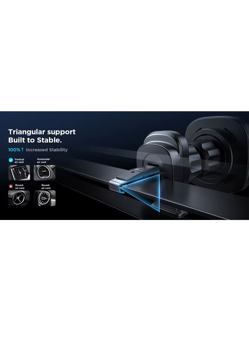 360° 15W Magnetic Car Dashboard Mount Charger Wireless Car Charger Hands Free Air Vent Magnetic — photo 5