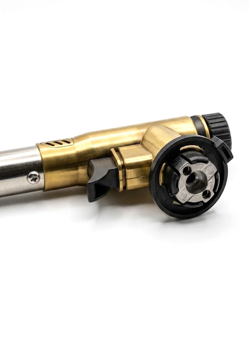 Professional All-Metal Torch Head, High-Temperature Adjustable Flame Blow Torch for Culinary an — photo 4