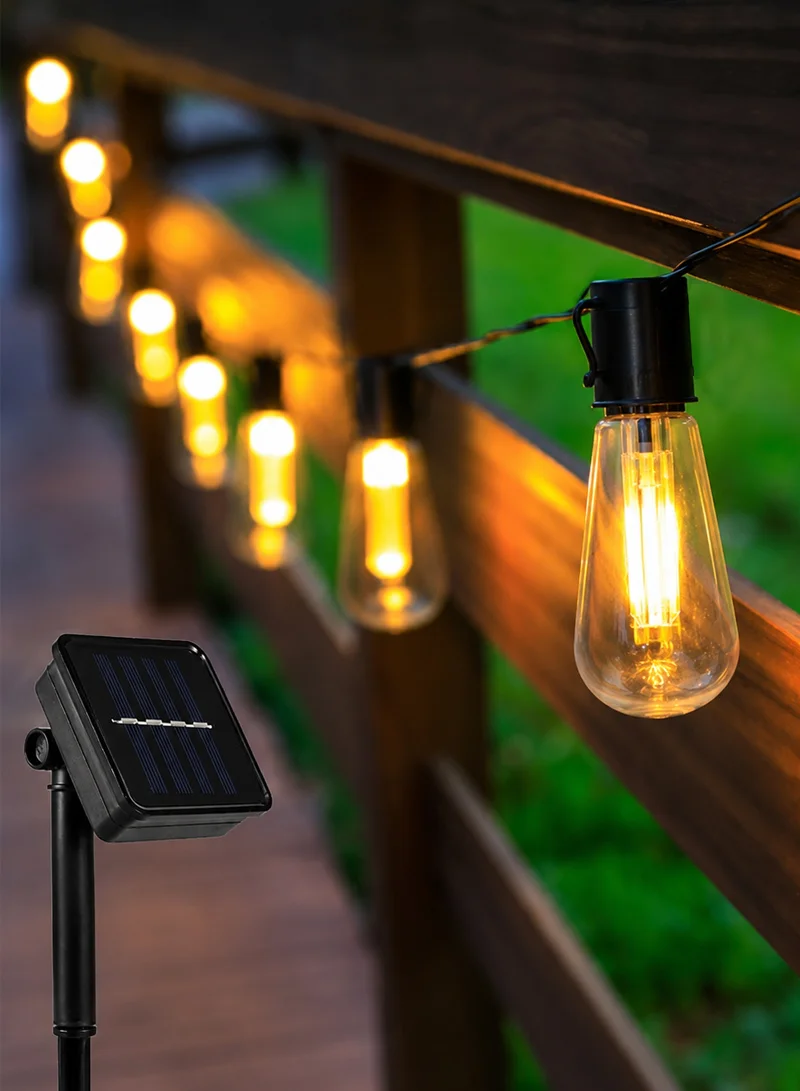 5m Solar String Lights, Warm White Outdoor Decorative Bulb Lights with Multiple Lighting Modes — photo 7