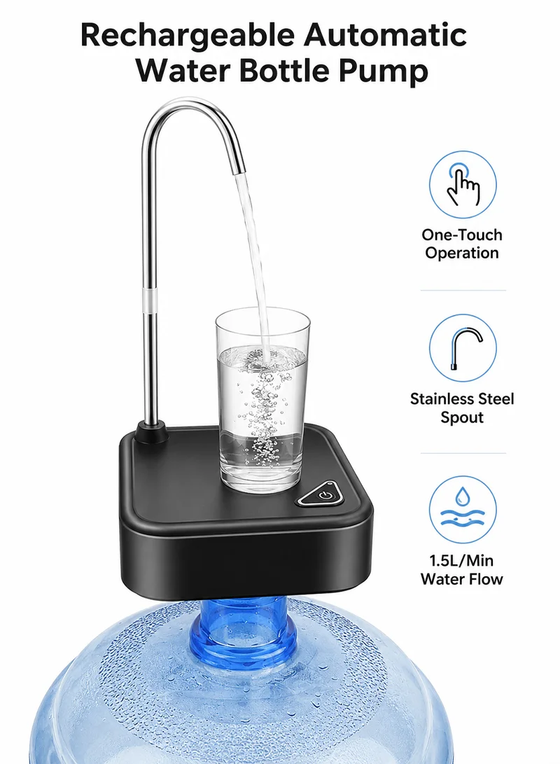 Rechargeable Automatic Electric Water Bottle Pump Dispenser Tray — photo 8