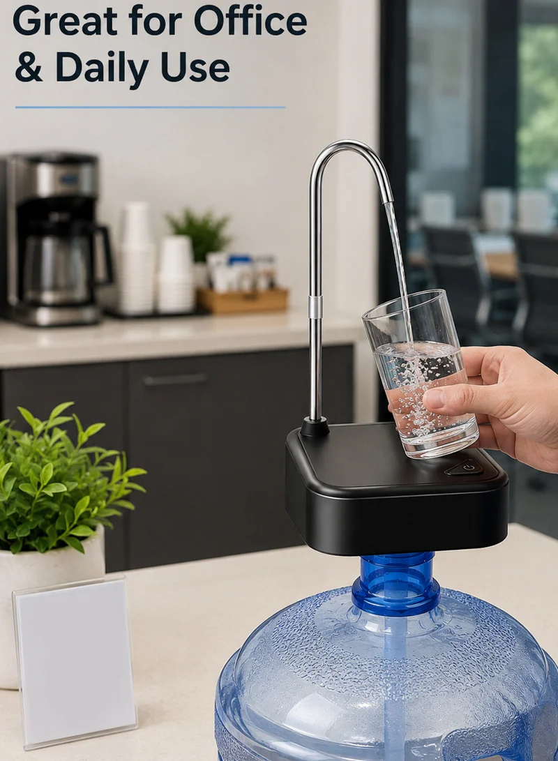 Rechargeable Automatic Electric Water Bottle Pump Dispenser Tray β photo 9