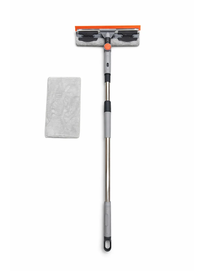 2-in-1 Window Cleaning Tool, Silicone Squeegee & Microfiber Scrubber with 28.5cm Silicone Blade — photo 8