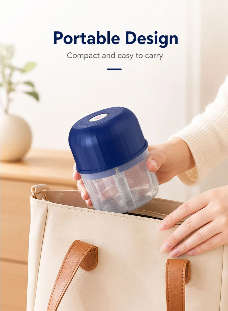 260ml Portable Rechargeable Electric Garlic Press & Mini Food Processor β photo 3