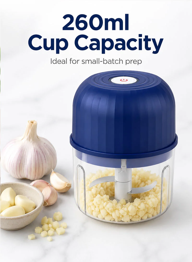 260ml Portable Rechargeable Electric Garlic Press & Mini Food Processor β photo 7