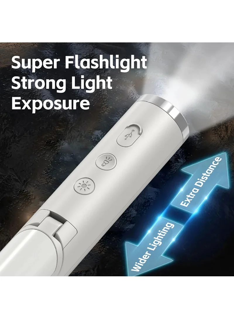 1200mAh USB Rechargeable Camping Lamp Foldable Flashlight with 3-Level Light Control for Indoor — photo 6