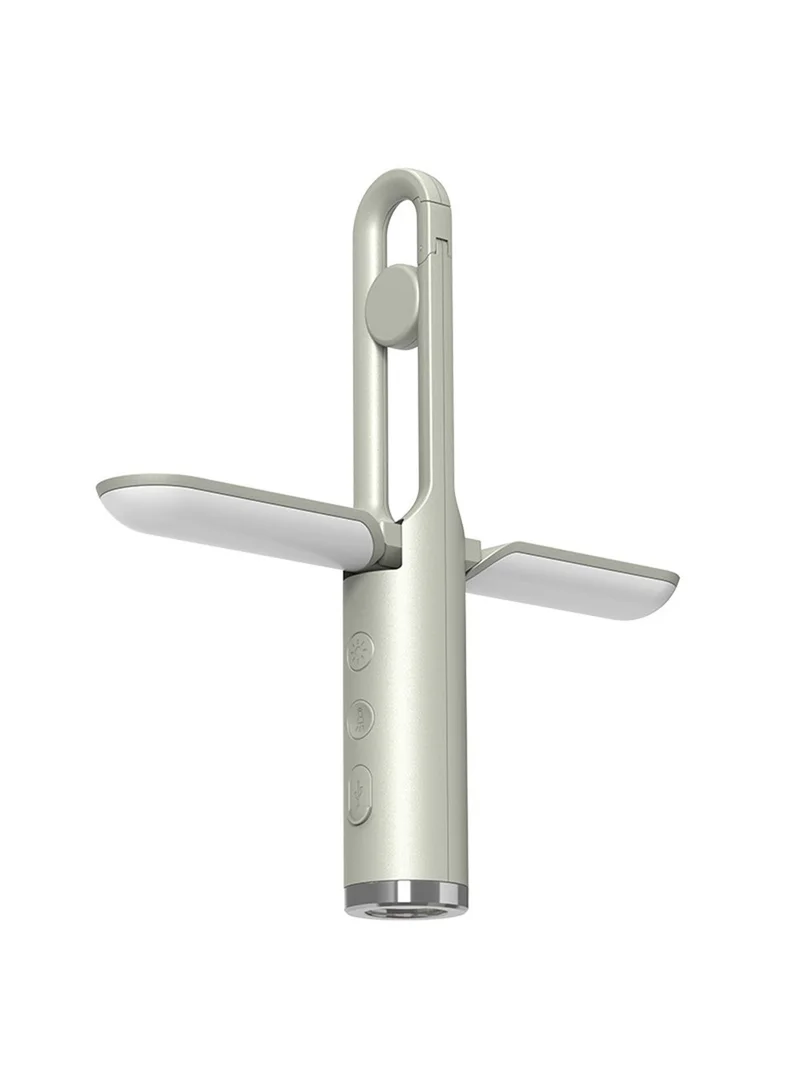 1200mAh USB Rechargeable Camping Lamp Foldable Flashlight with 3-Level Light Control for Indoor