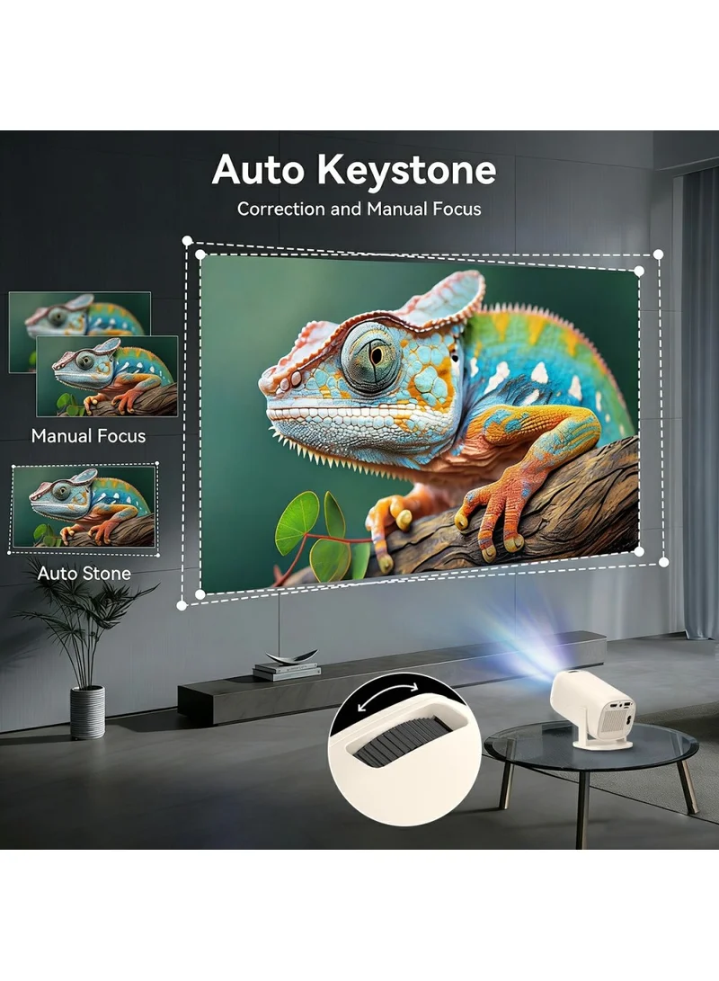 Mini Projector Allwinner Android 14.0 200 Lumens HD 4K Support 180Β° Projection V2-Collita β photo 5