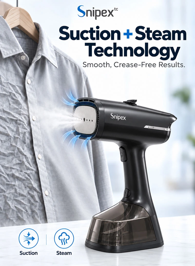 Handheld Garment Steamer with Vacuum Suction, 270mL Water Tank, 25s Fast Heating & Dual Steam M — photo 9