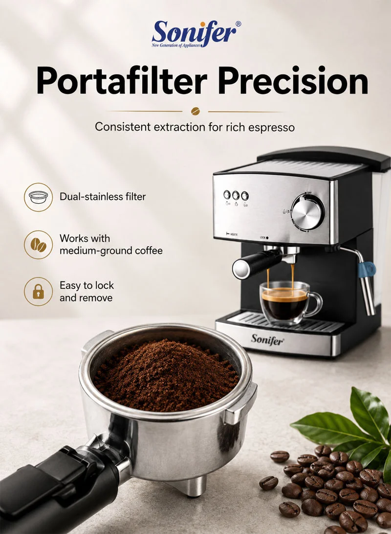Stainless Steel Espresso Coffee Maker — photo 5