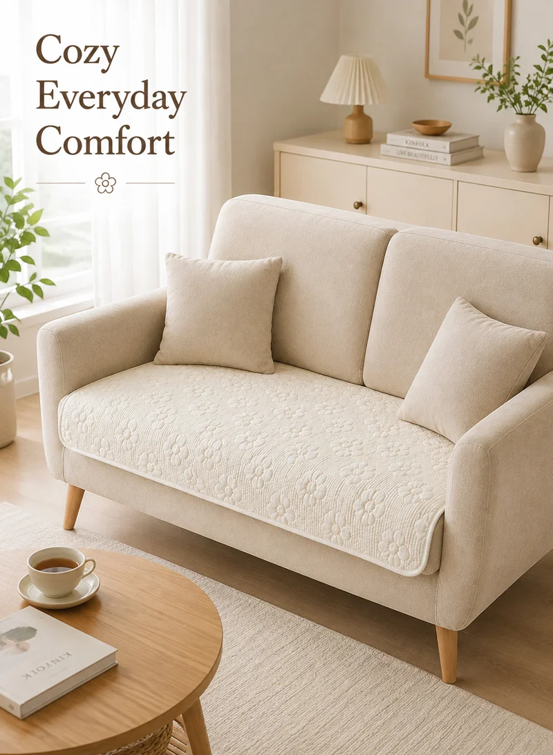 70×150 CM – 1 PC – 100% Cotton Summer Sofa Cover – Breathable, Sweat-Absorbent & Anti-Slip - Of — photo 7