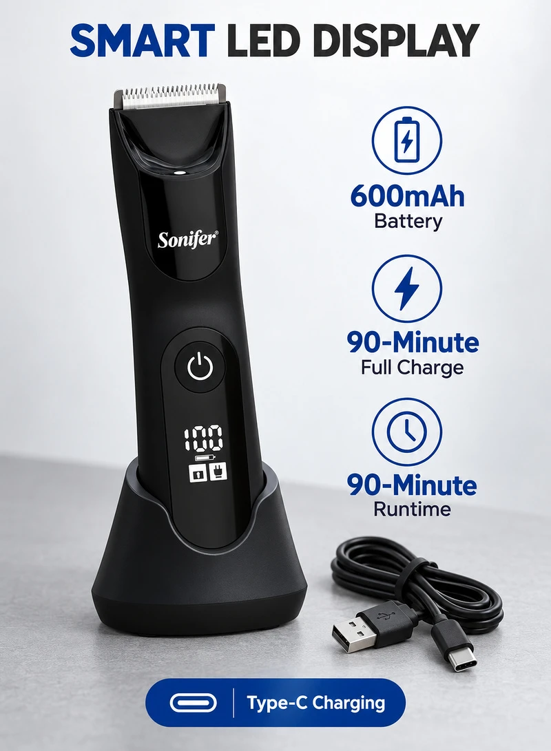 5W 2 in 1 Cordless Body Trimmer & Foil Shaver for Chest Arms Underarms Waterproof β photo 5
