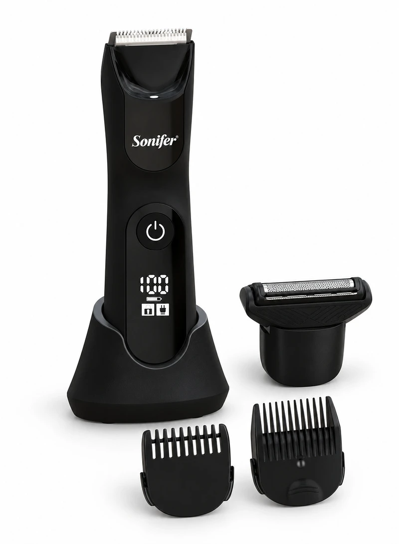5W 2 in 1 Cordless Body Trimmer & Foil Shaver for Chest Arms Underarms Waterproof