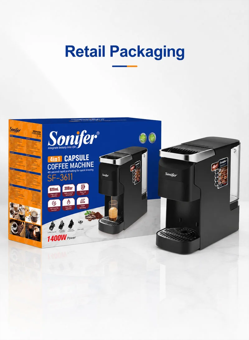 920ml 4-in-1 Capsule Coffee Machine with Multi Capsule System — photo 7
