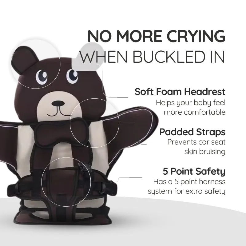 Child Baby Car Protection Cushion Seat Bear - Blue — photo 5