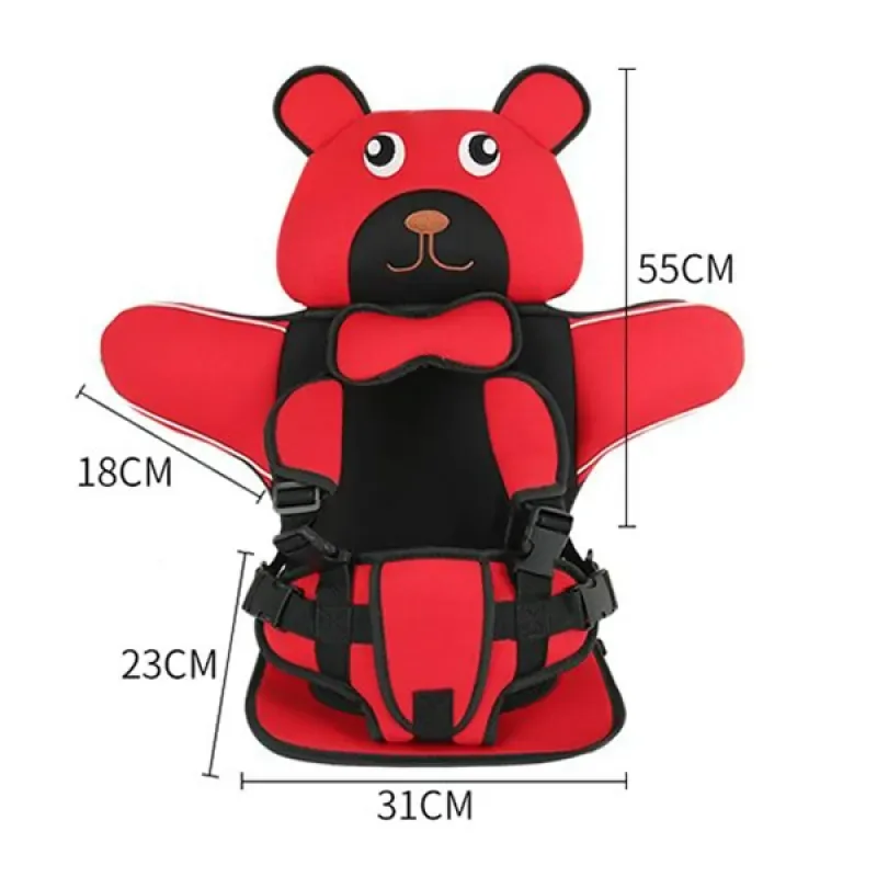 Child Baby Car Protection Cushion Seat Bear - Blue — photo 7