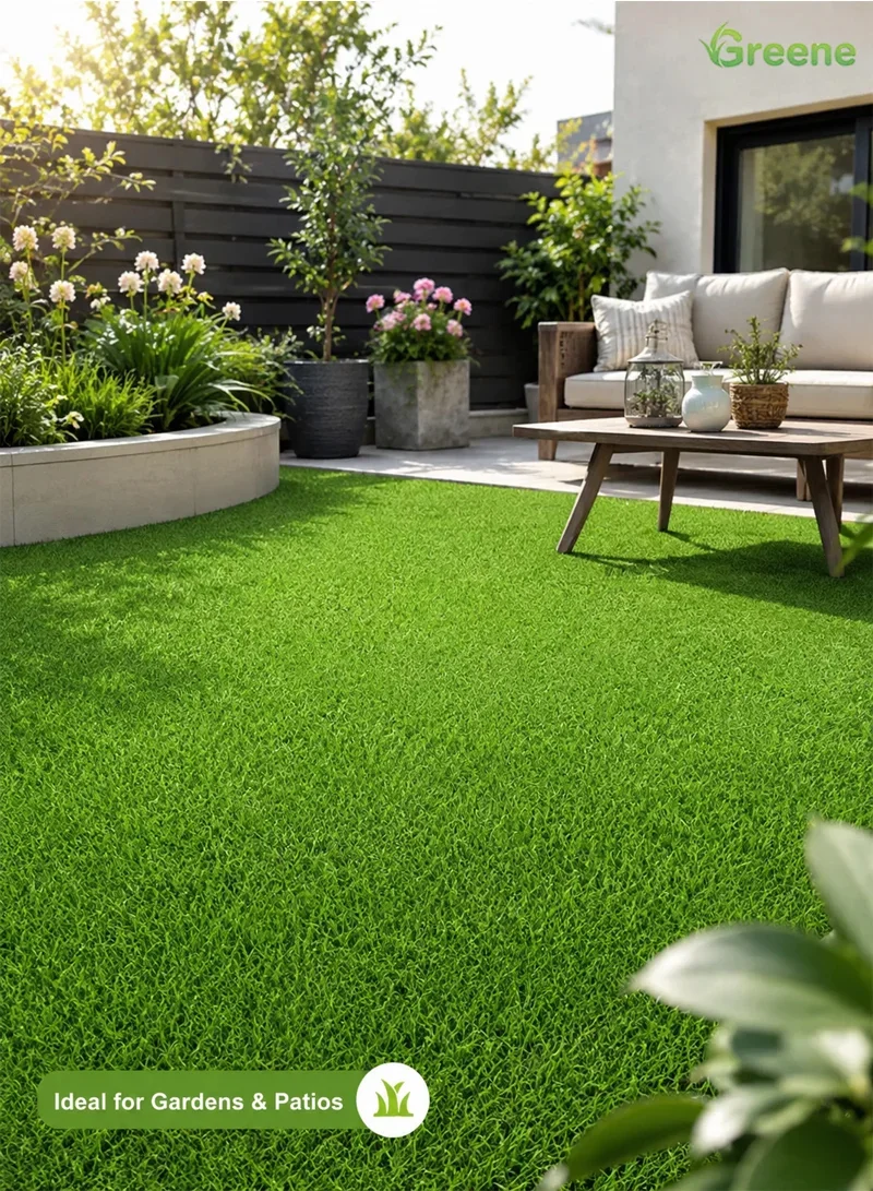 Custom Size High-Density Artificial Grass Roll with 4 Tone Of Color & C-Shape Blades — photo 7