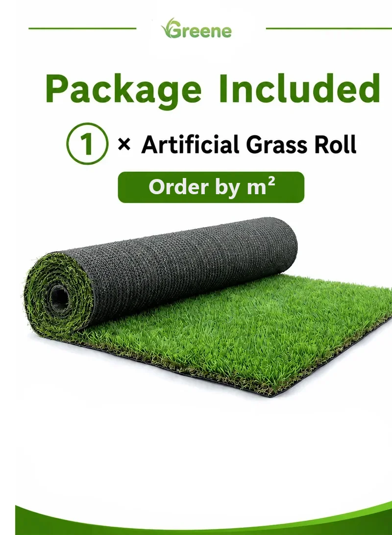 Custom Size High-Density Artificial Grass Roll with 4 Tone Of Color & C-Shape Blades — photo 9