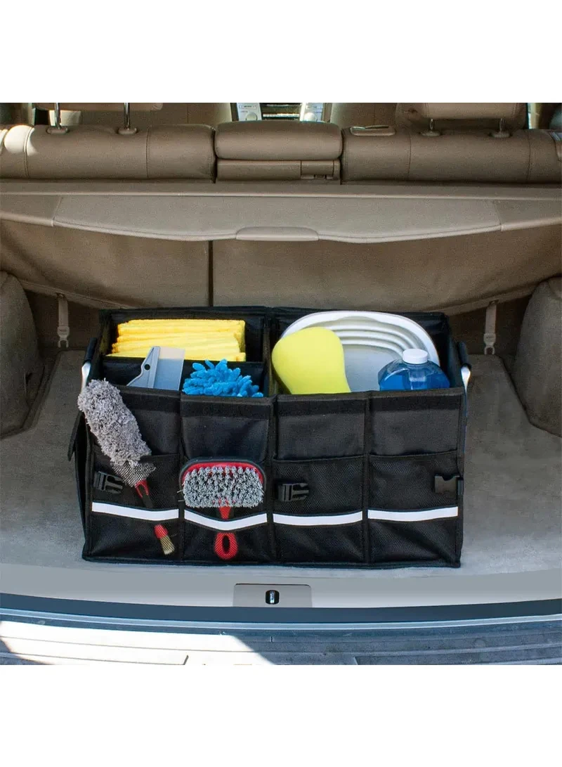 Waterproof 3 Interior Compartments Trunk Storage Organizer, Collapsible & Foldable Car Accessor β photo 7