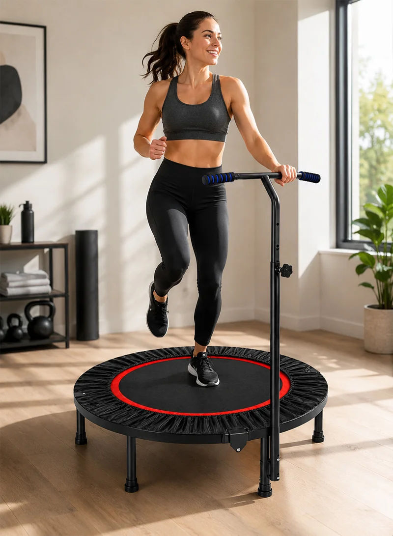 100cm 200kg Maximum Weight Fitness Fitness Trampoline Rebounder with Adjustable T-Shaped Handle — photo 6