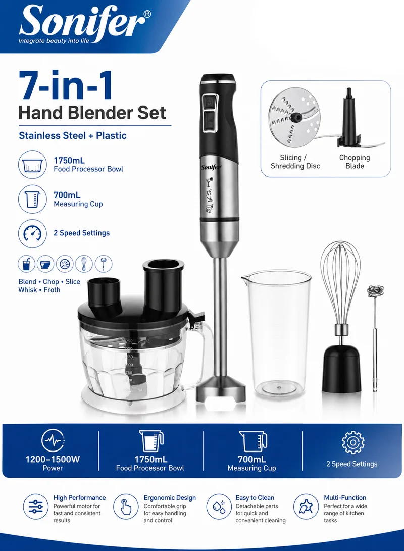 7 in 1 Electric Hand Blender Multi Function Food Blender Set — photo 9