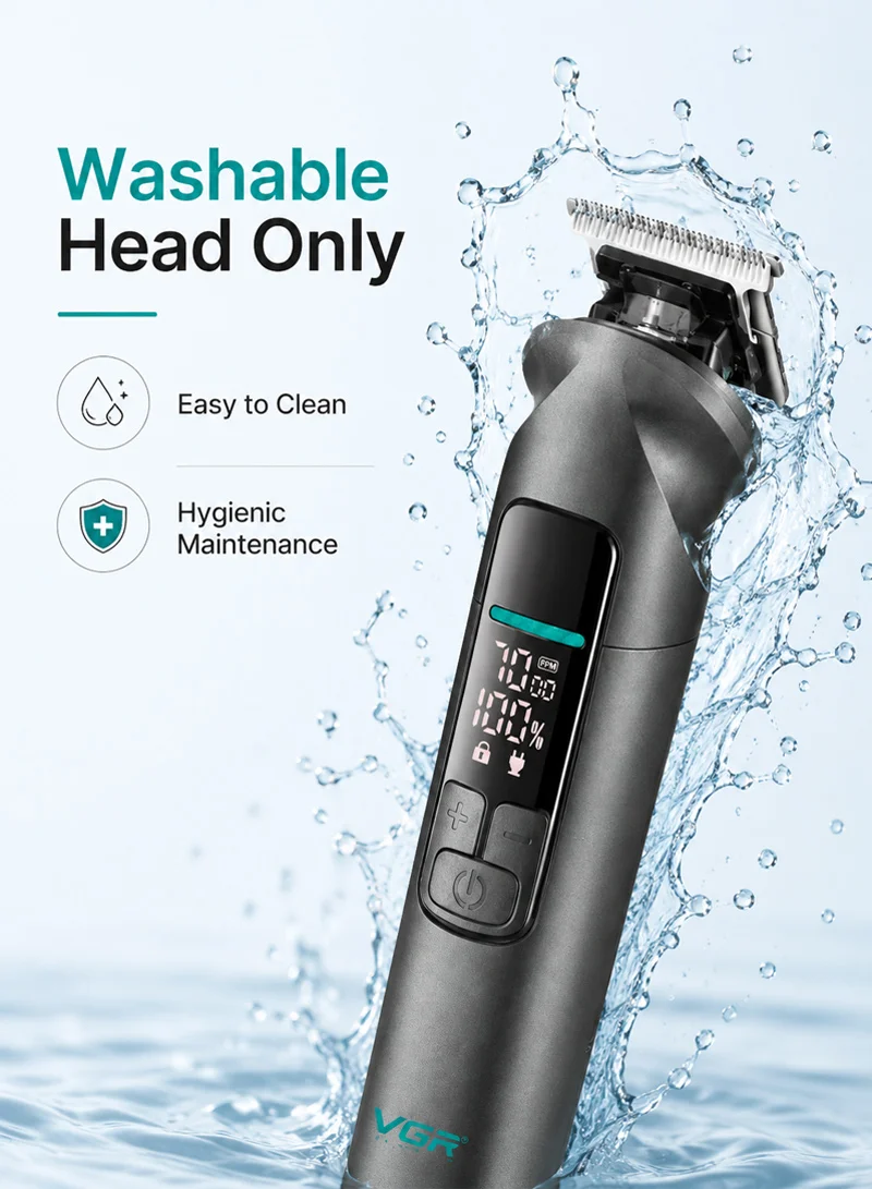 2000mAh Professional Hair Trimmer with Turbo Function & Metal Body -Gold β photo 6