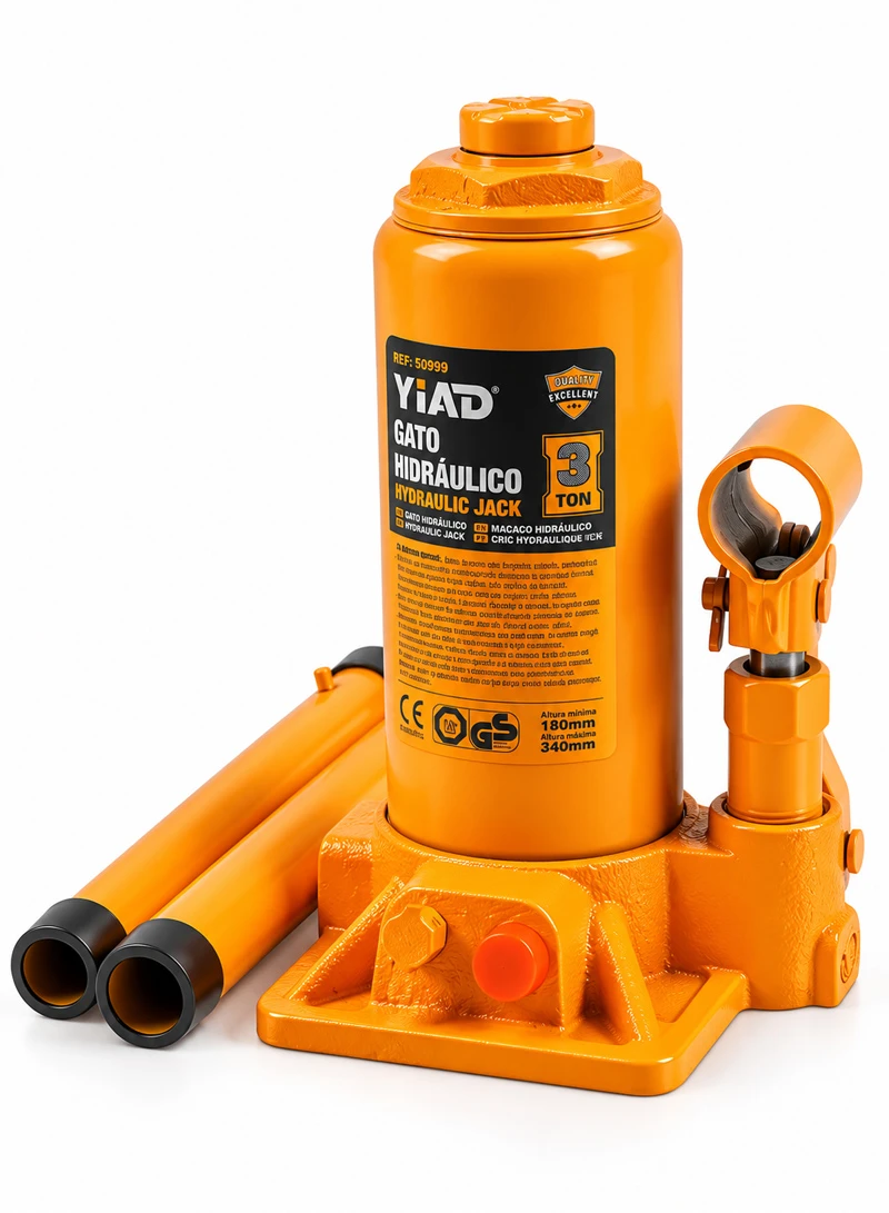 3 Ton Hydraulic Bottle Jack Professional Car Automotive Repair Lifting Tool 50999