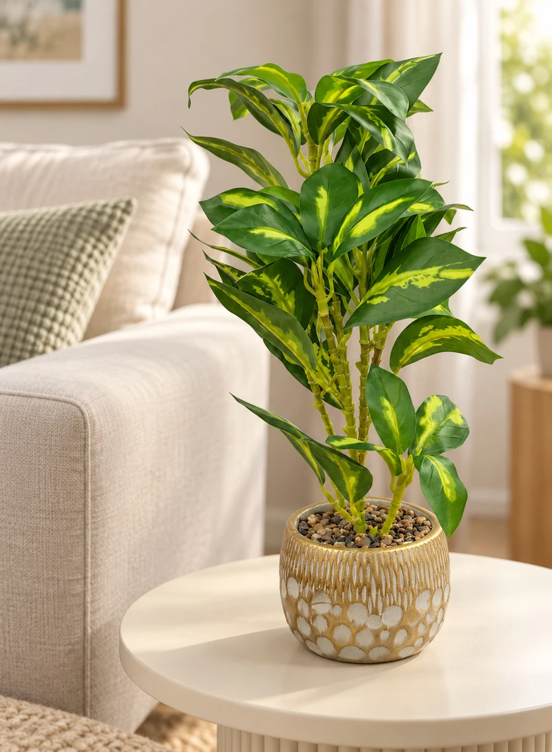 Artificial Decorative Plant with Variegated Leaves & Decorative Pot 17004-5 β photo 9