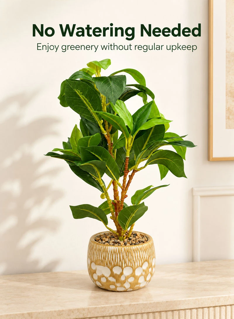 Artificial Decorative Plant with Variegated Leaves & Decorative Pot 17004-5 — photo 3
