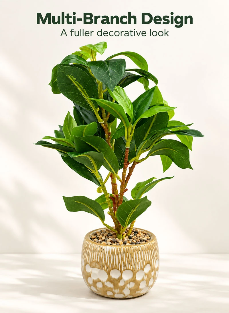 Artificial Decorative Plant with Variegated Leaves & Decorative Pot 17004-5 — photo 5