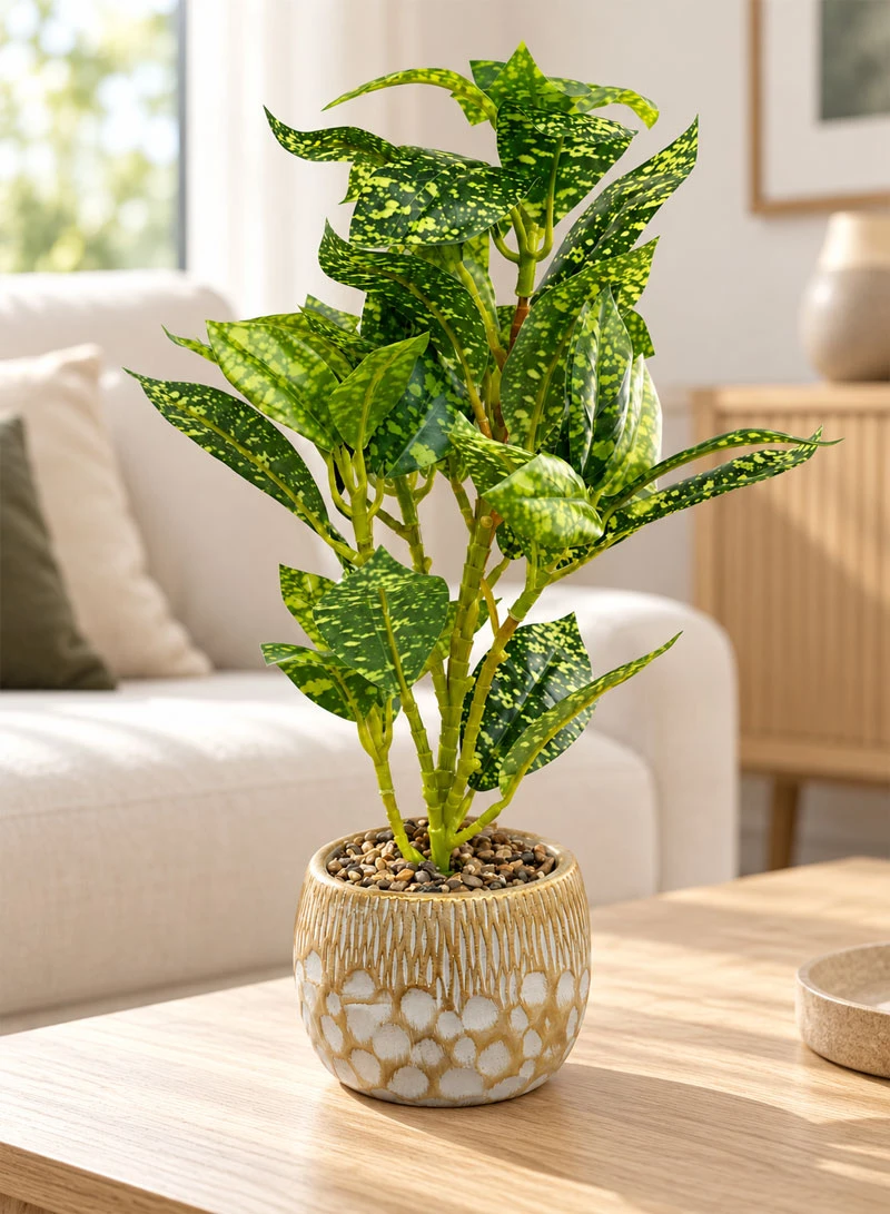 Artificial Decorative Plant with Variegated Leaves & Decorative Pot 17004-5 β photo 5