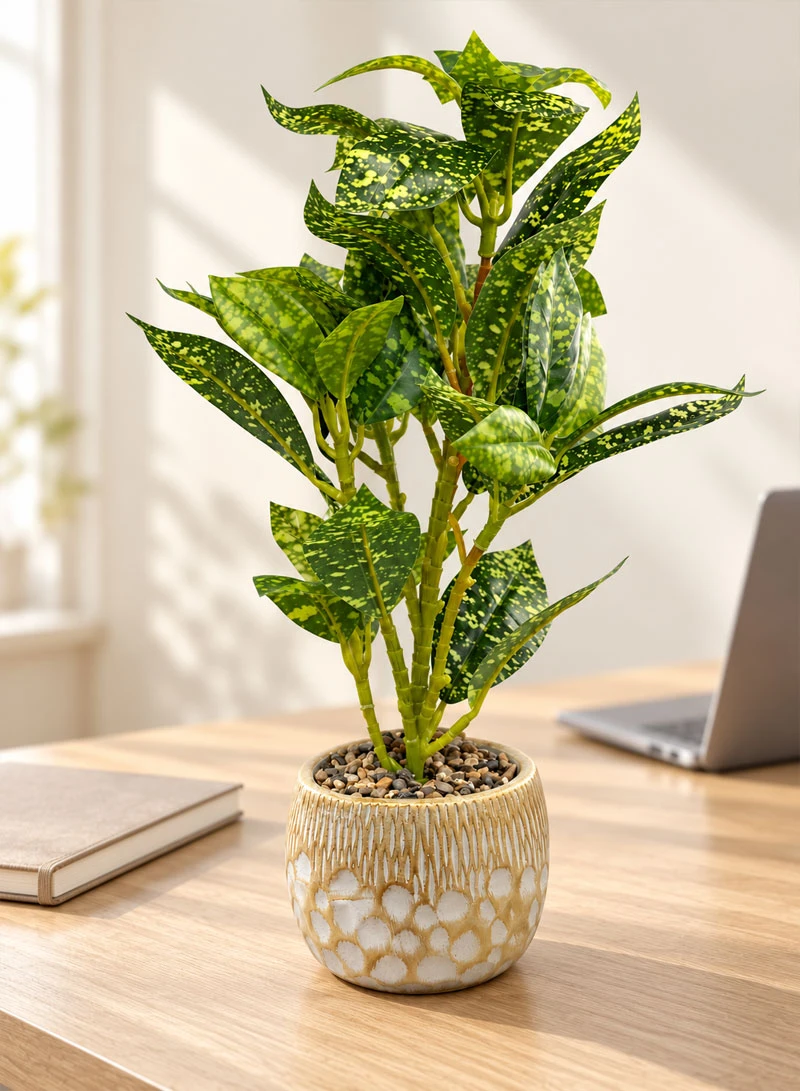 Artificial Decorative Plant with Variegated Leaves & Decorative Pot 17004-5 β photo 8