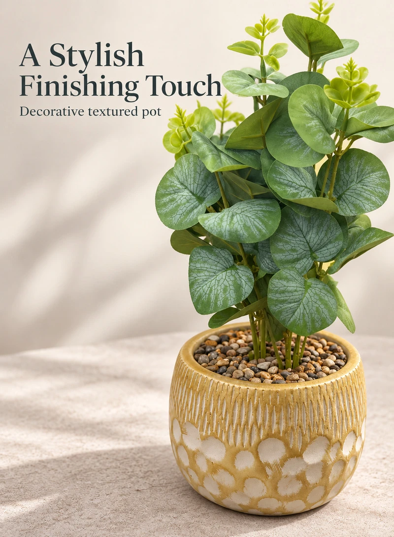 10-Head Artificial Decorative Plant with Textured Leaves & Decorative Pot β photo 4