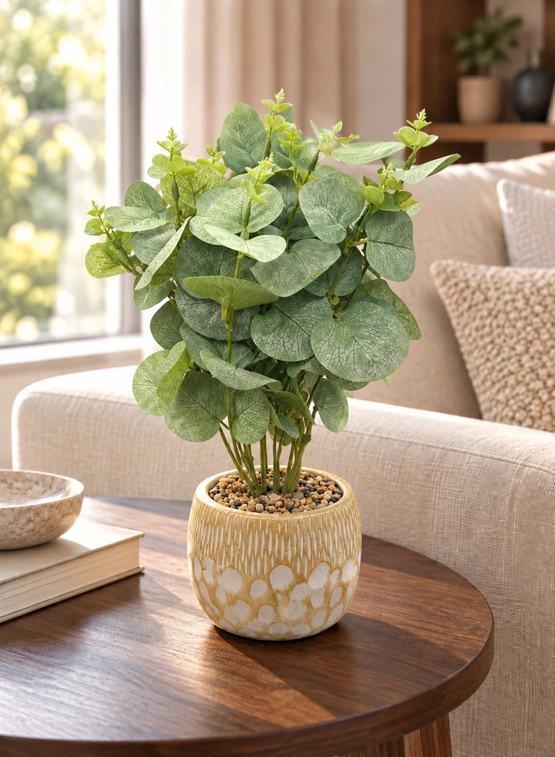 10-Head Artificial Decorative Plant with Textured Leaves & Decorative Pot β photo 9