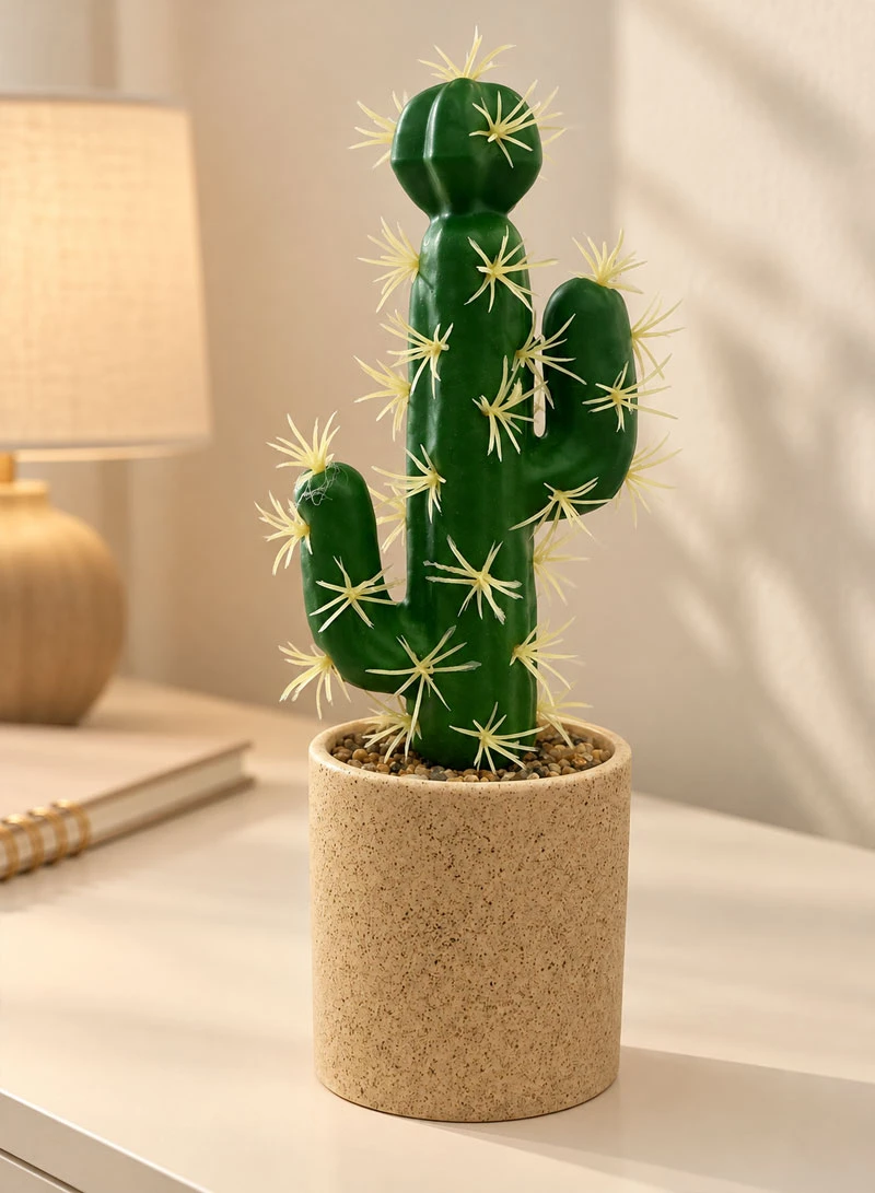 Artificial Cactus Plant with Decorative Pot - Green — photo 8