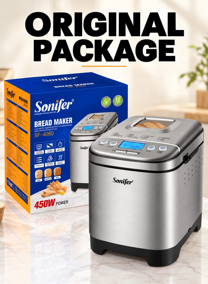 Automatic Bread Maker with 12 Programs & 15-Hour Delay Timer β photo 9