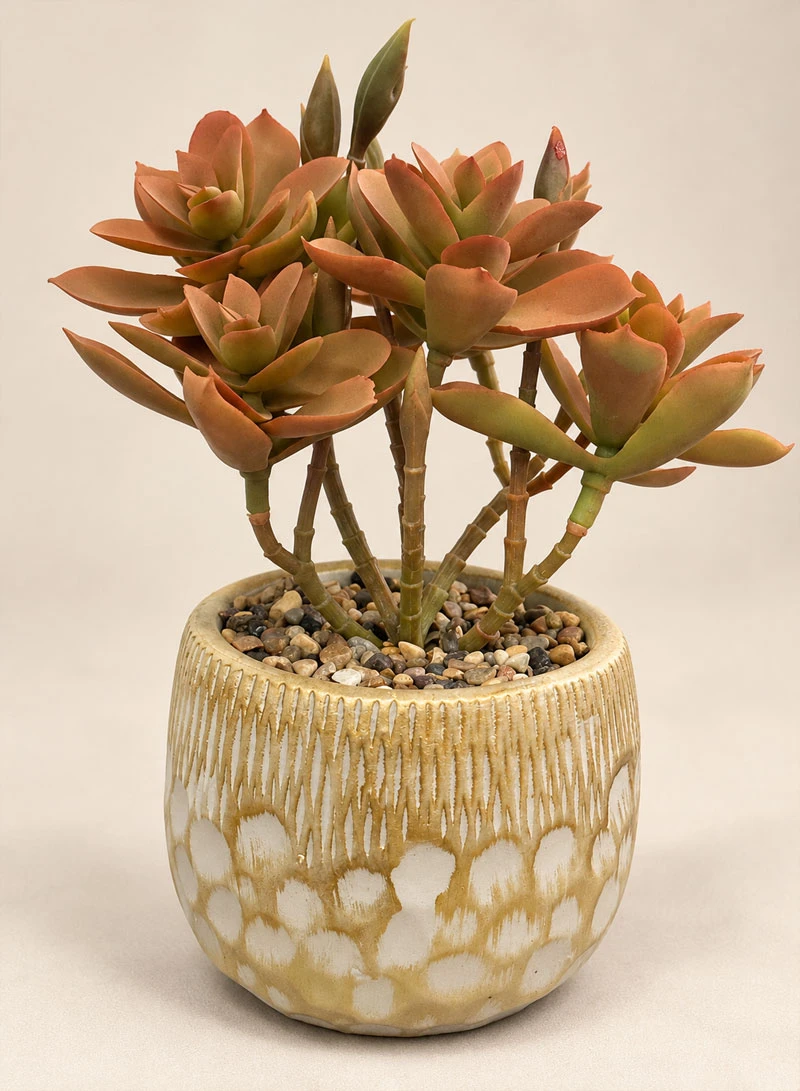 Artificial Succulent Plant with Decorative Pot - Brown — photo 9