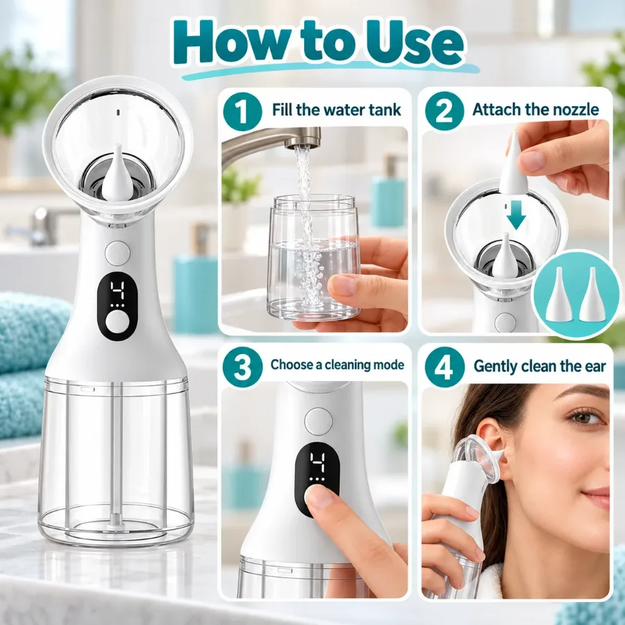 Electric Automatic ear wax removal kit — photo 4