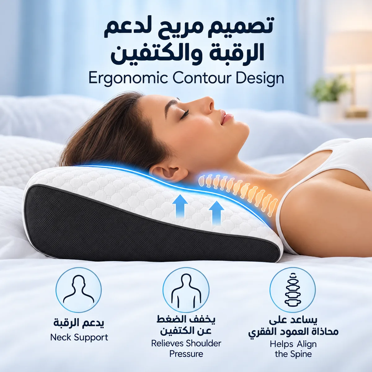 Ergonomic Contour Neck Pillow — photo 2