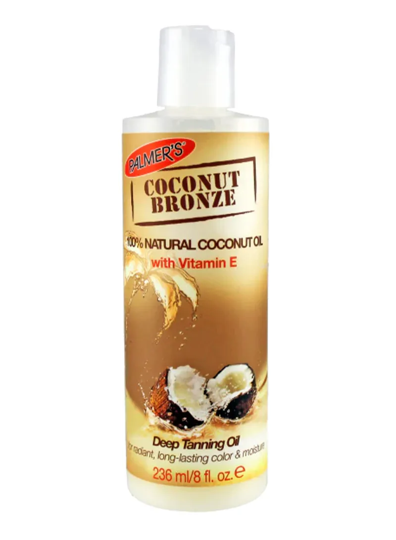 Coconut Bronze Deep Tanning Oil for Radiant Long-Lasting Color & Moisture 236ml