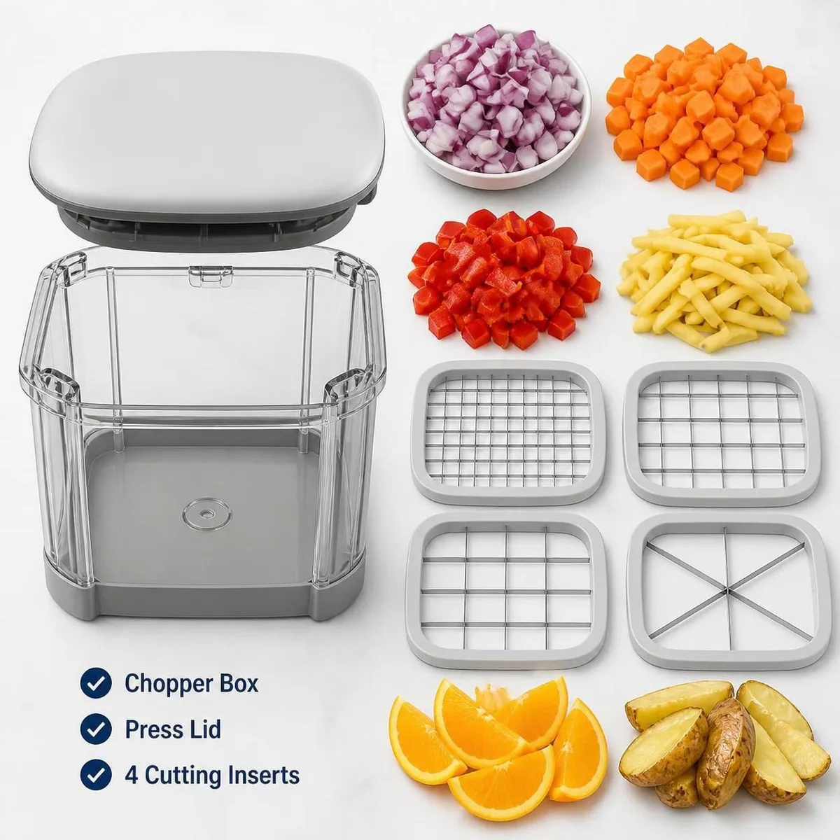 3 in 1 Manual Vegetable Chopper & Potato Cutter β photo 6