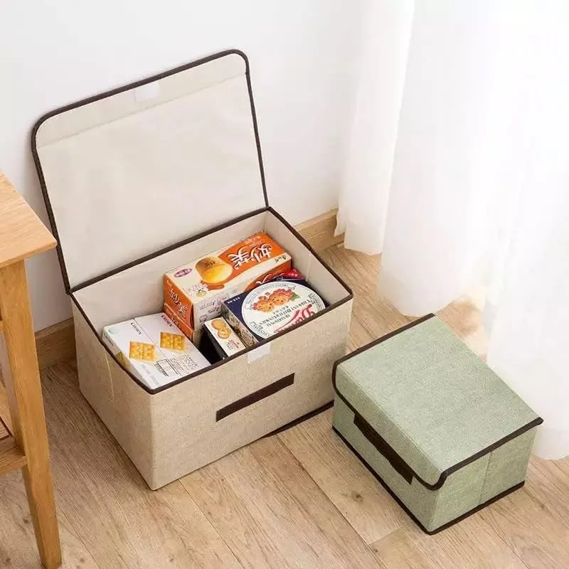 Storage Box with Lid Stackable Foldable Storage Container for Clothes — photo 2