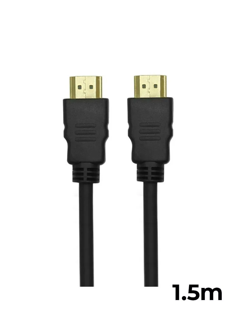 HDMI Male to HDMI Male Digital Audio Video Adapter Cable 1.5m - Black