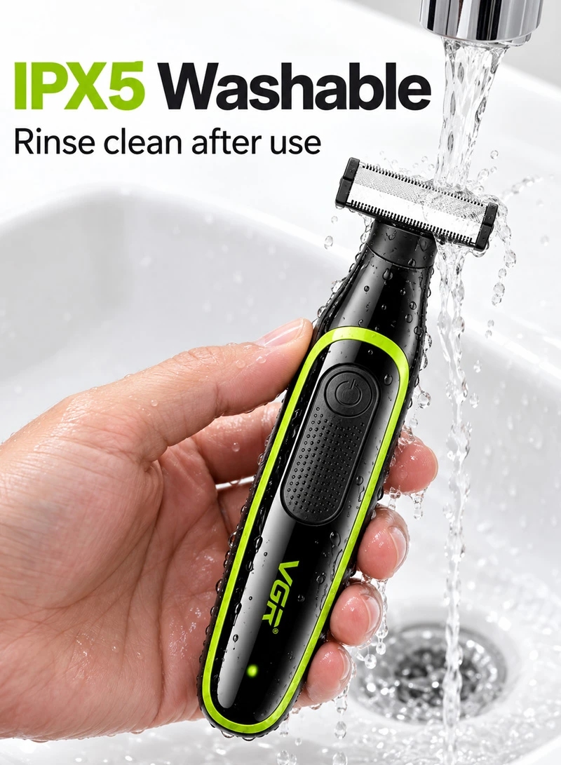 Washable & Rechargeable Professional Beard Shaver Dual-Sided Trimmer β photo 8
